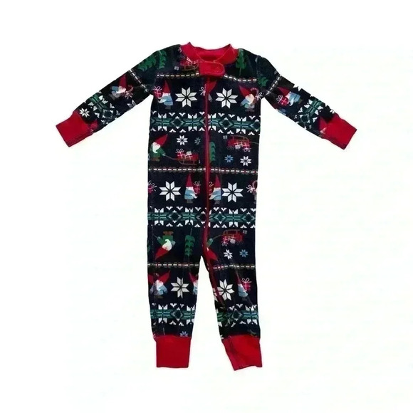 Hanna Andersson Other - Hanna Andersson Christmas Reindeer Zip Sleeper 12/18M